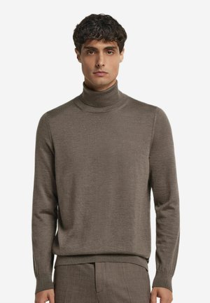 ROLLKRAGEN ULTRALIGHT - Strickpullover - braun  tortora melange