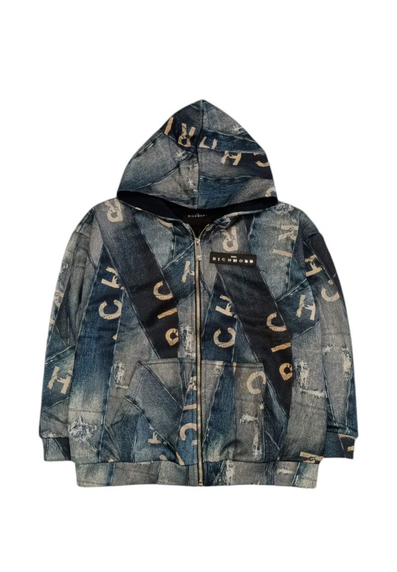 John Richmond Felpa con zip - blue