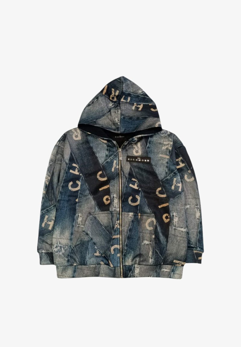 John Richmond Felpa con zip - blue