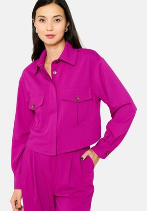 WITH BREAST POCKETS - Button-down blouse - violine