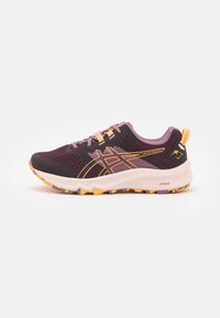 Unselected, dark aubergine/stadium orange