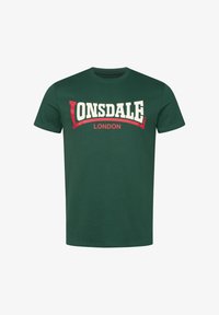 Pasirinkta, bottle green red ecru