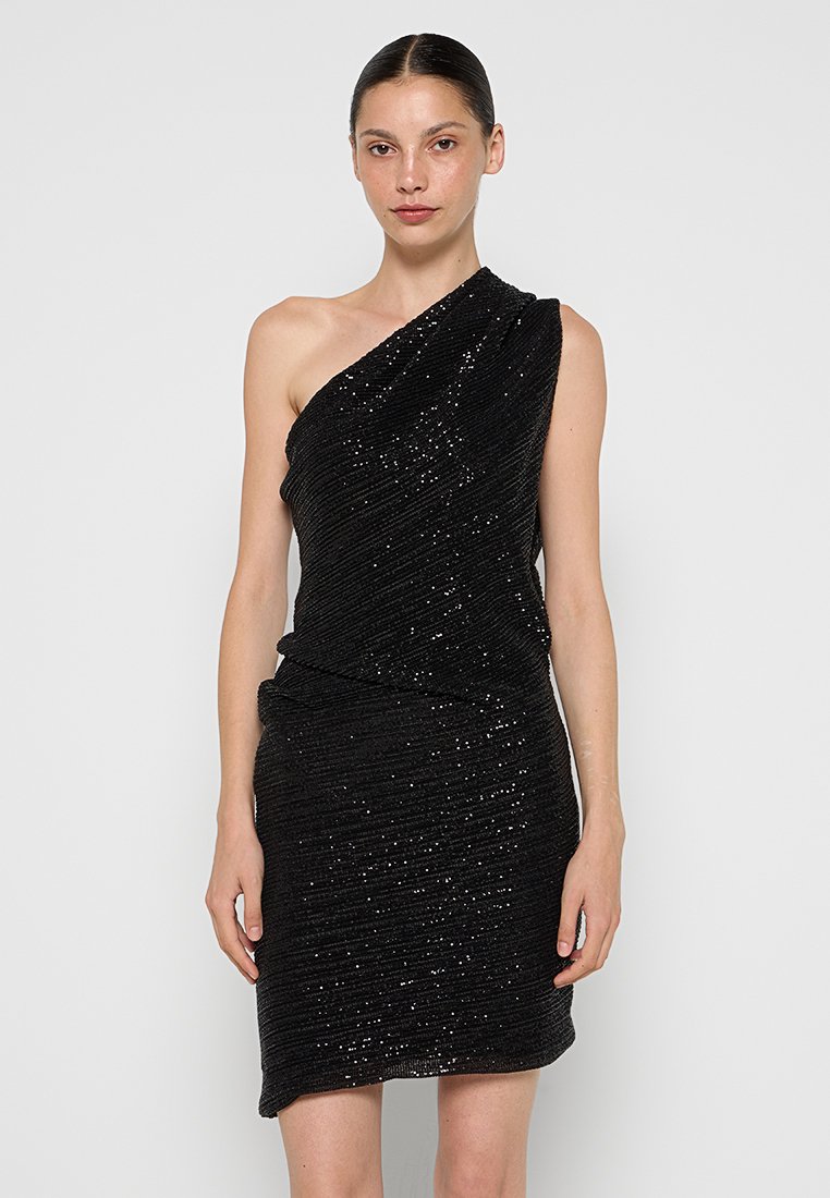 Iro Cocktailjurk zwart Iro Cocktailjurk zwart