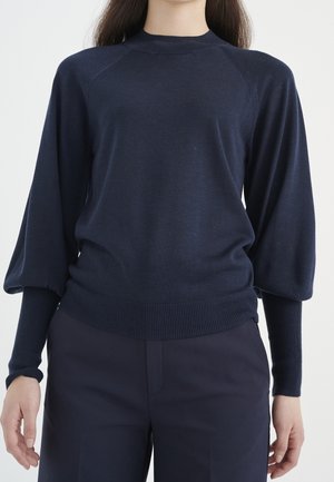 Jumper - mottled dark blue
