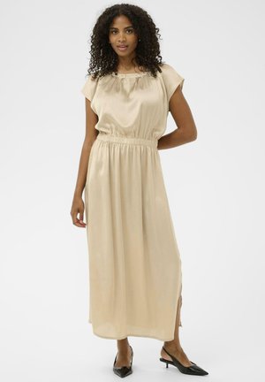 Kaffe, KAMARA MAXI ELASTIC WAIST - Maksikleit - oxford tan