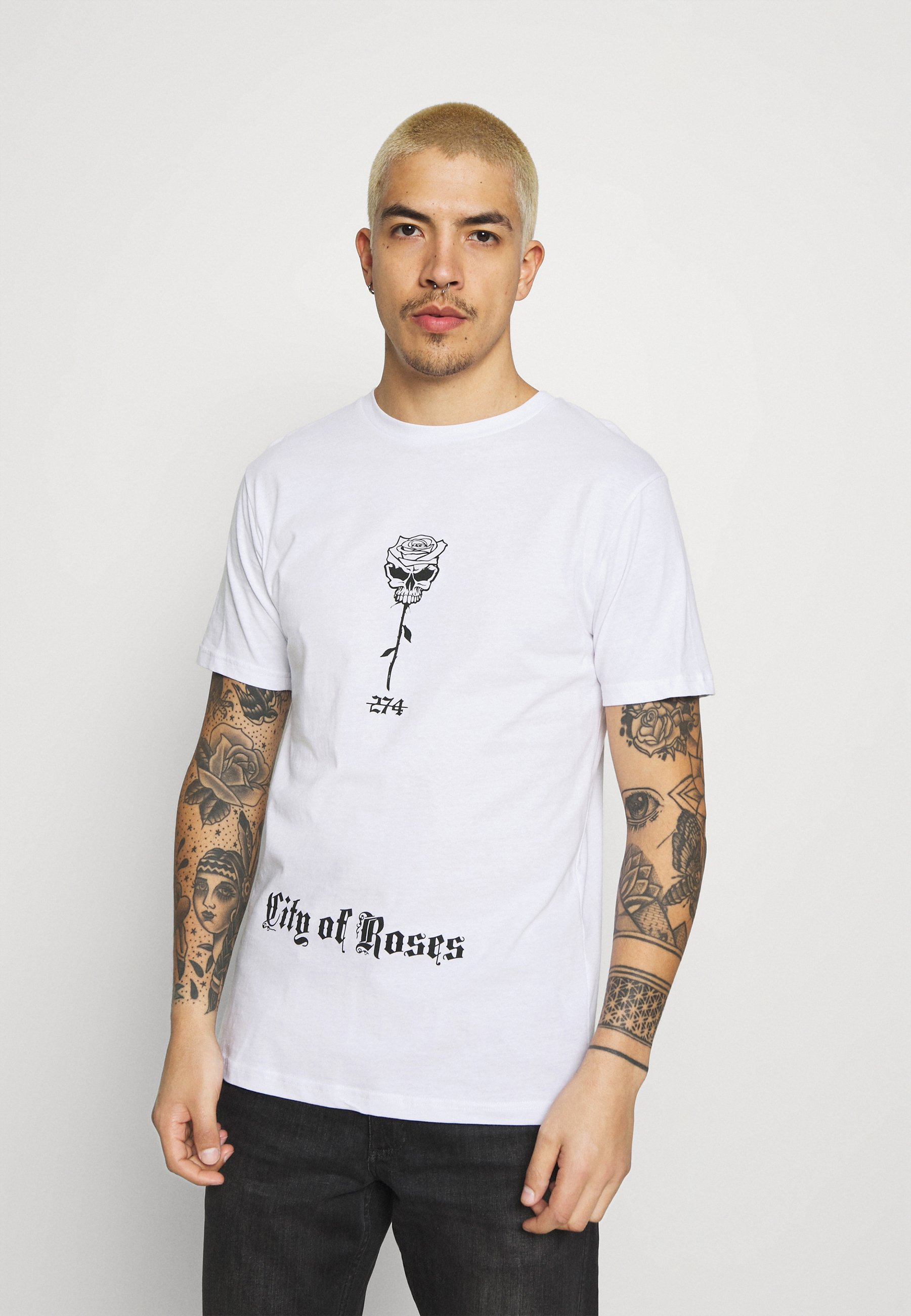skull rose t shirt
