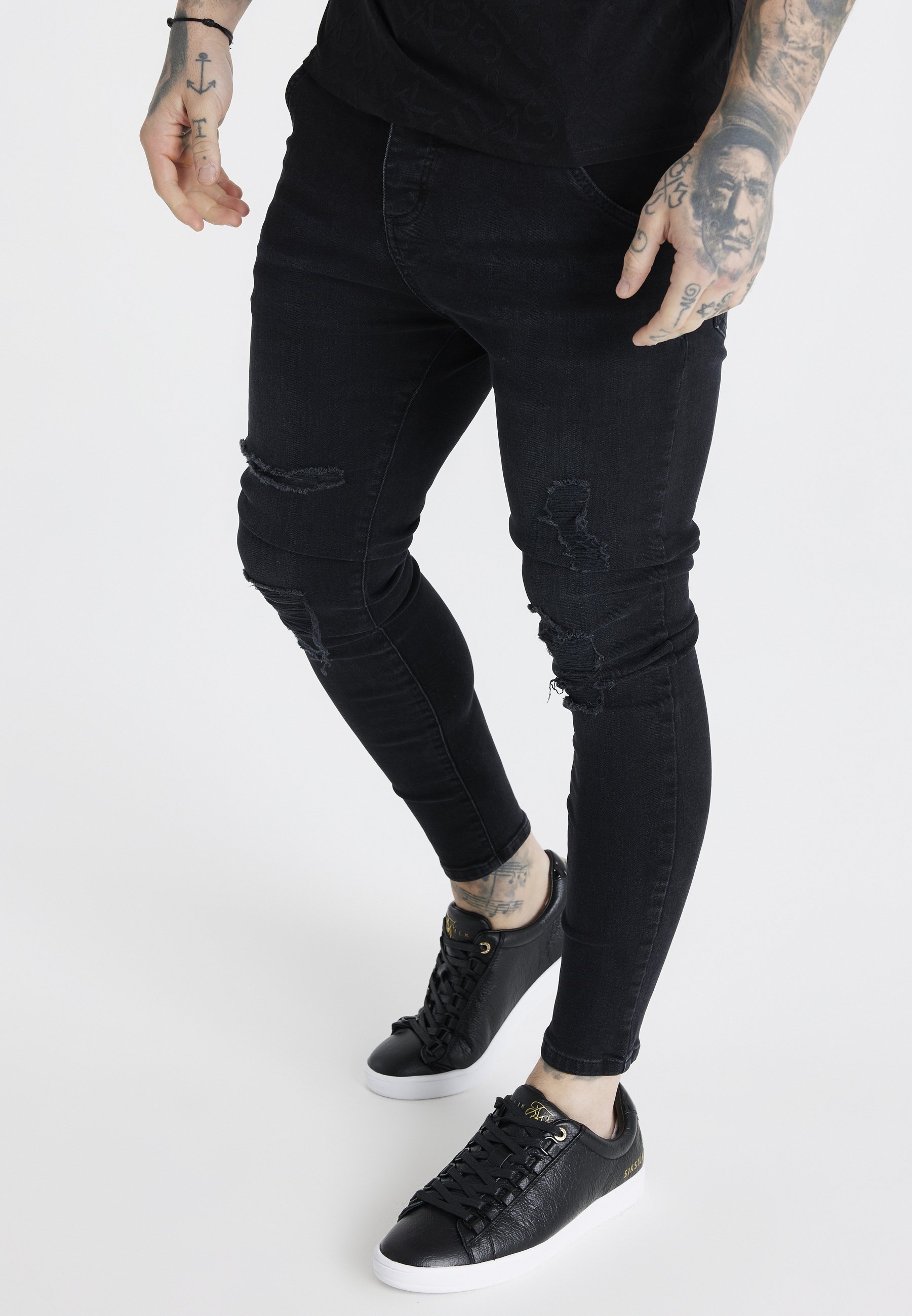 Hombres Vaqueros Pitillos Skinny In Negro negro Hombres | Vaqueros Pitillos Sik  Silk | Seo Grow