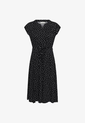 Kaffe, KABELLA JERSEY DRESS - Robe en jersey - black deep chalk dot