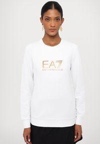 EA7 Emporio Armani FELPA - Sweatshirt - white
