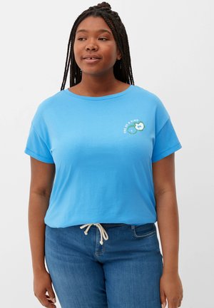 GUMMIERTEM  - T-Shirt basic - azurblau