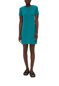 s.Oliver MIT OVERLOCKNÄHTEN - Denné šaty - petrol