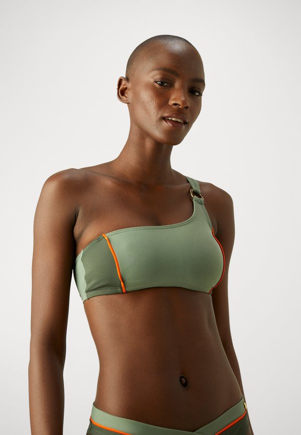 BUSTIER - Bikini top - olive2