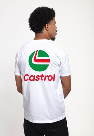 Henry Tiger CASTROL STACK - T-shirts print - white