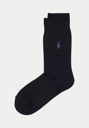 Polo Ralph Lauren PONY FLAT-KNIT TROUSER SOCKS - Chaussettes - black