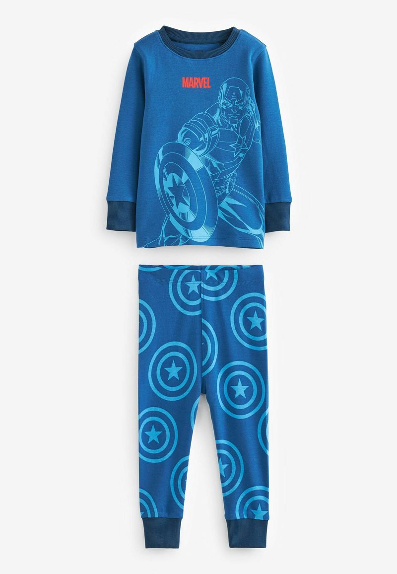 Pyjama Marvel Garçon 100% Coton - Manches Courtes Avec Impression Avengers - Taille Élastique Confiable