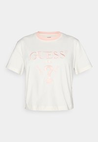 FILANTA CROP TEE - T-shirts med print - dove white