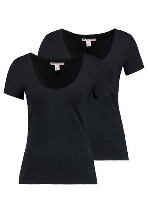 2 PACK - T-shirt - bas - black