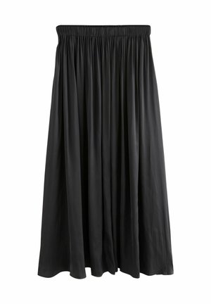 REGULAR FIT  - Faltenrock - black