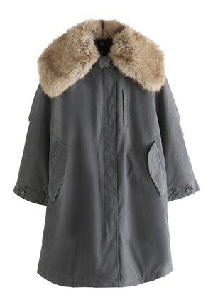 Next Parka - charcoal grey