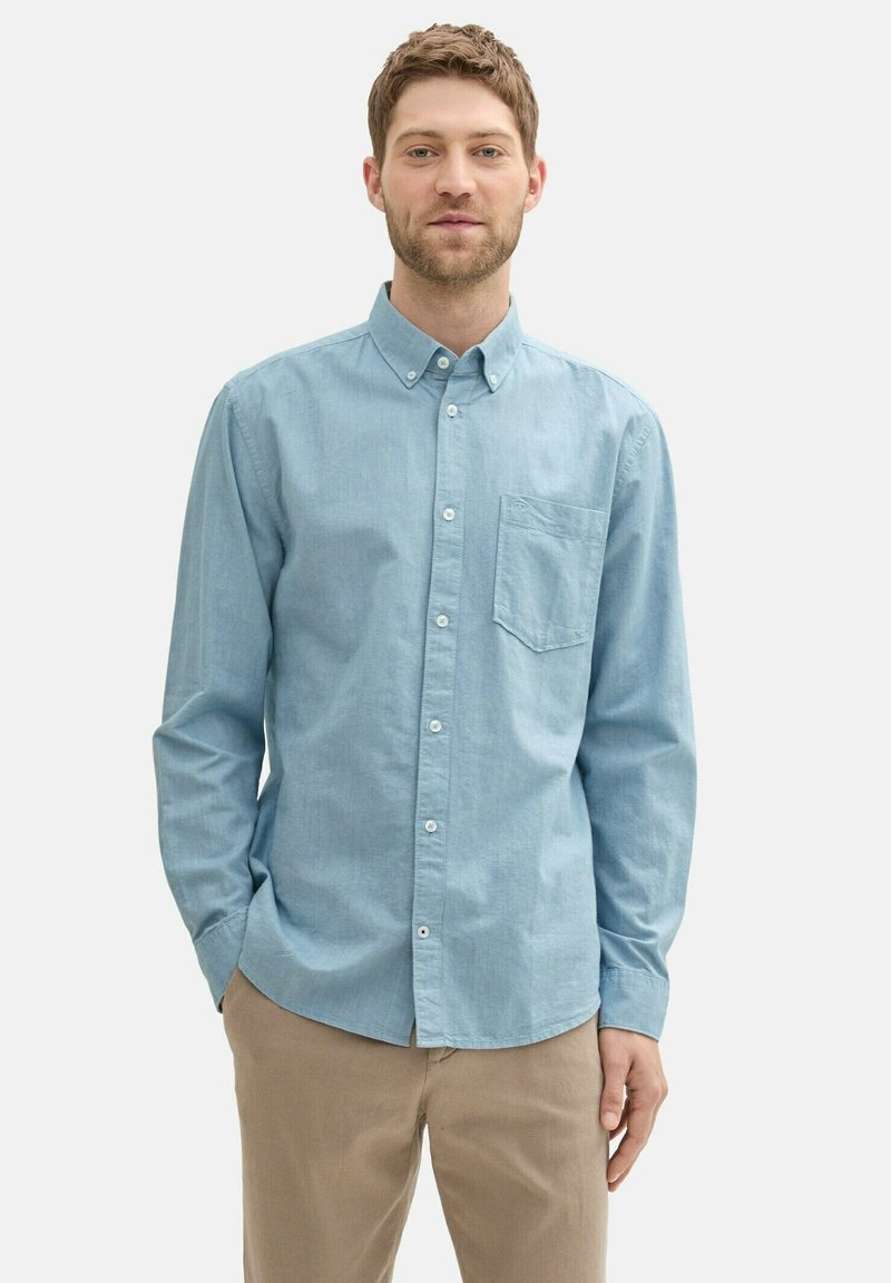 TOM TAILOR OXFORD  - Camicia - tropical teal chambray