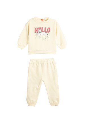 SET 2-PIECE - Träningsset - beige