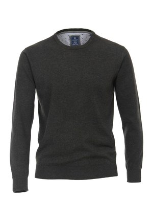 RUNDHALS - Strickpullover - anthrazit