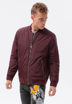 Bomber Jacket - burgundy