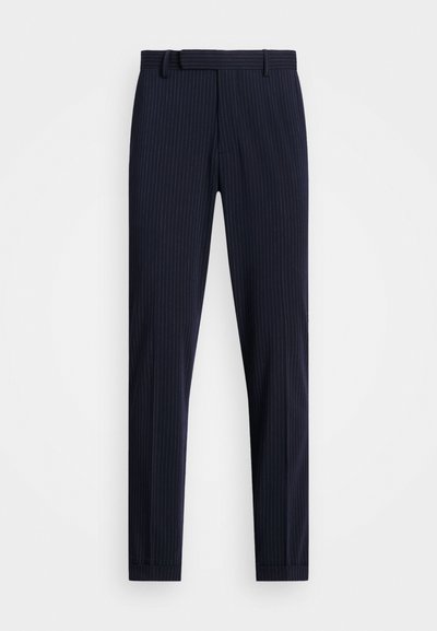 Polo Ralph Lauren STRIPED PERFORMANCE TWILL SUIT TROUSER - Stoffhose - navy/grey