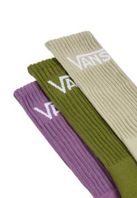 Vans 3 PACK CLASSIC CREW - Ponožky - pesto
