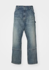 DOUBLE KNEE PANT - Straight leg jeans - blue