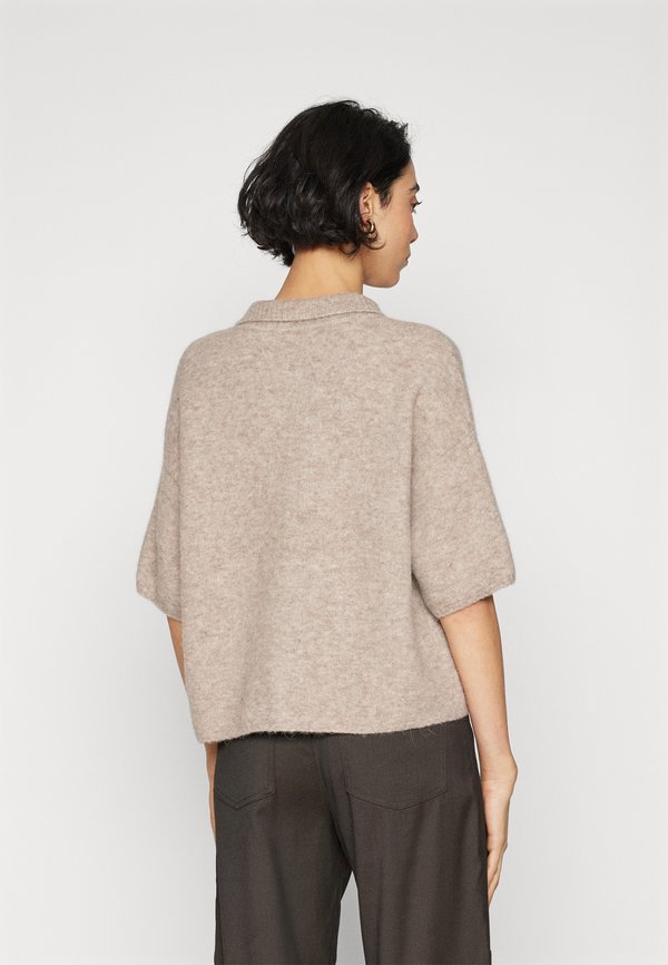 ALPHAGZ TEE CARDIGAN - Basic T-shirt - warm sand melange2
