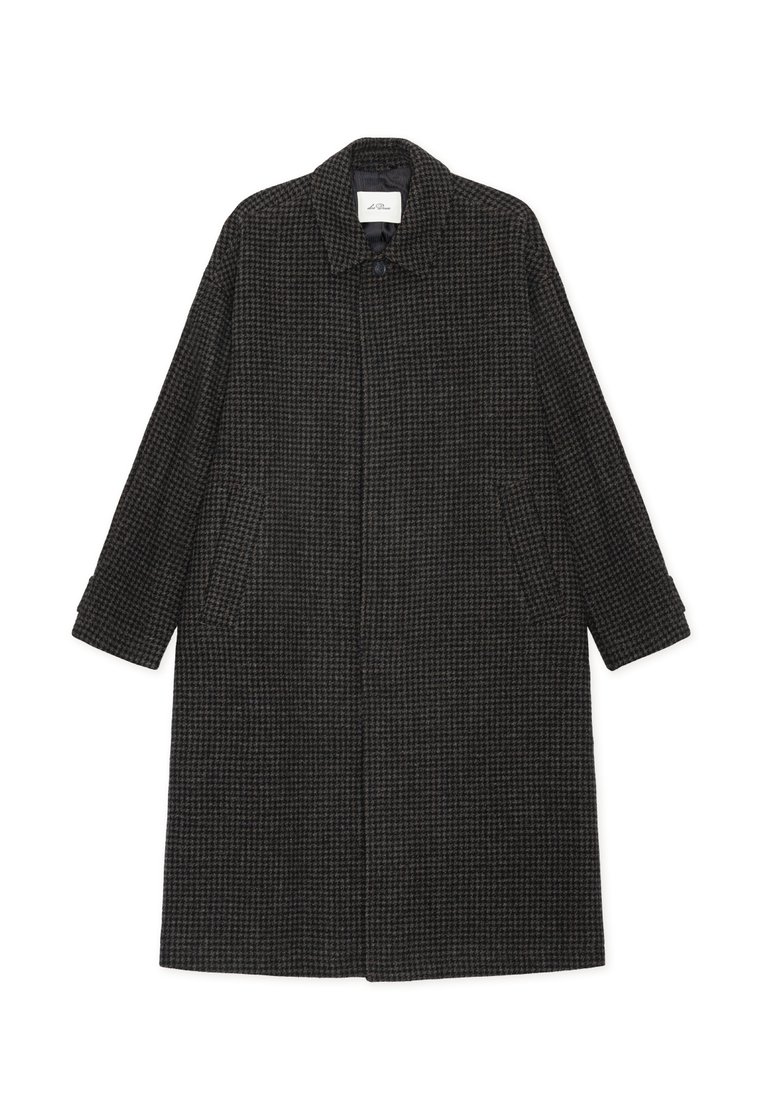 Les Deux MATEO HOUNDSTOOTH WOOL COAT - Cappotto classico - raven grey ...