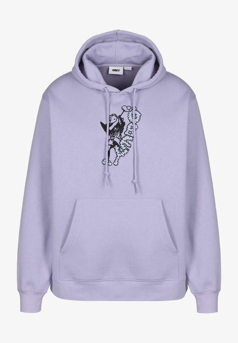 Obey Clothing Mikina s kapucí - purple