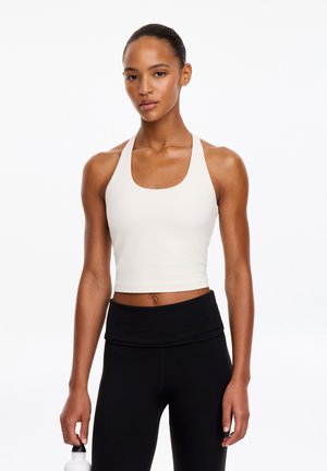 ARKET, ARKET SOFT CROPPED TRAINING TANK - Débardeur - off-white