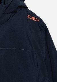 CMP KID JACKET SNAPS HOOD UNISEX - Snowboardjacka - blue/arancio