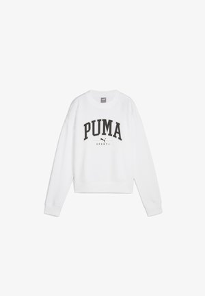 Puma SQUAD FULL-LENGTH CREWNECK - Felpa - white