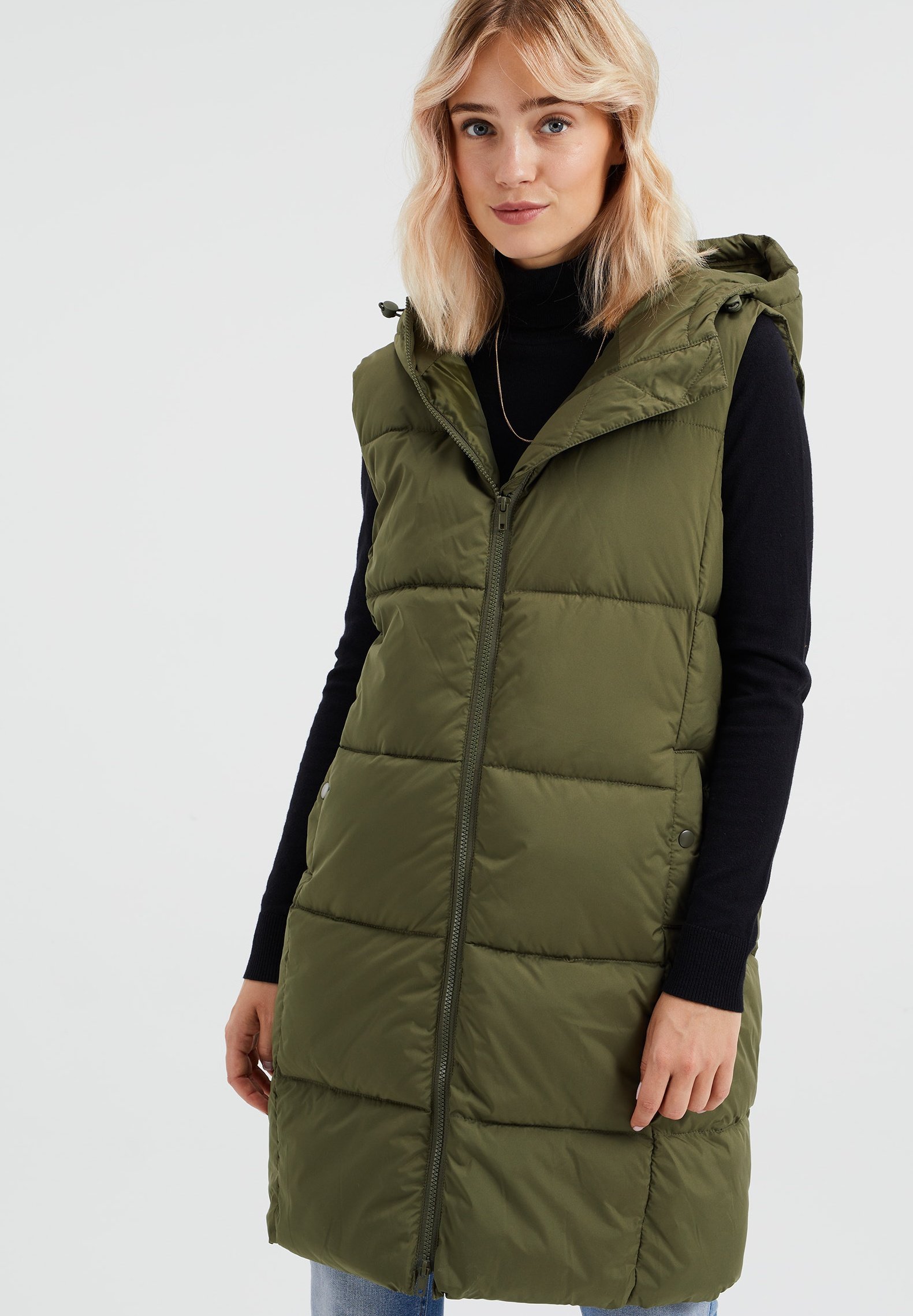 WE Fashion Bodywarmer - green/groen gemêleerd - Zalando.nl