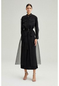 Touché Privé - ORGANZA SKIRT WITH POCKET DETAILED - A-lijn rok - black Miniatuurafbeelding 1