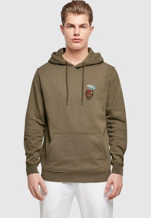 ABSOLUTE CULT DEADPOOL  ZOMBIE HEAD  - Sweat à capuche - olive