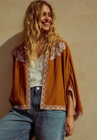 Next EMBROIDERED COVER-UP  - Nyári dzseki - rust brown