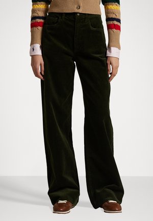 Polo Ralph Lauren COTTON CORDUROY WIDE-LEG PANT - Broek - olive