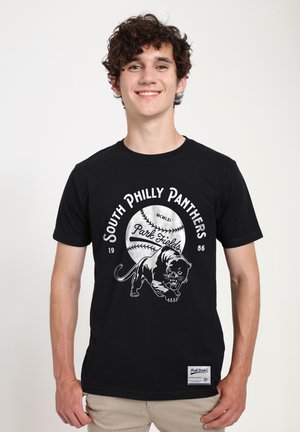 PARK FIELDS VINTAGE SOUTH PHILLY PANTHERS - Print T-shirt - black