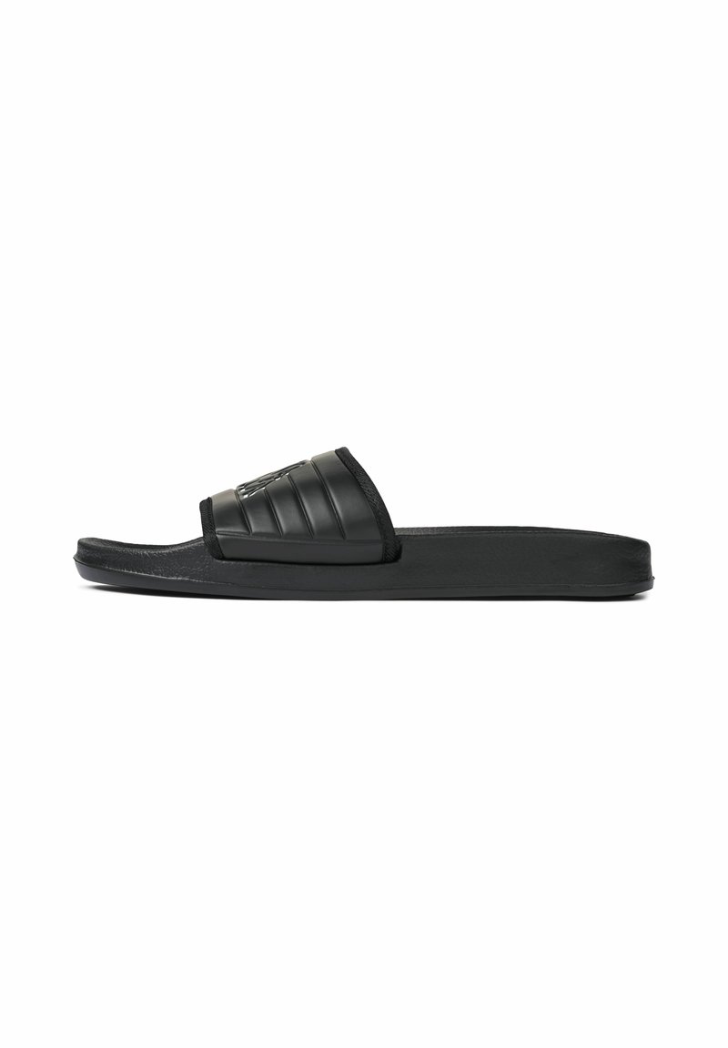 Kappa KMLOGO LABLO - Sandales de bain - black white/noir - ZALANDO