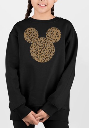 Disney MICKEY CLASSIC CHEETAH MOUSE - Sweatshirt - black