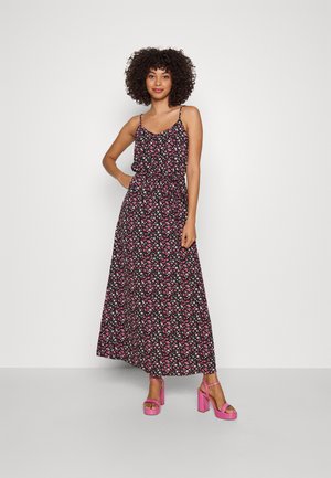 JDY JDYCAMILLA STRING DRESS  - Μάξι φόρεμα - black aop multi flower
