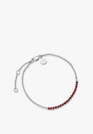Rosefield TENNIS - Armband - silver tone red