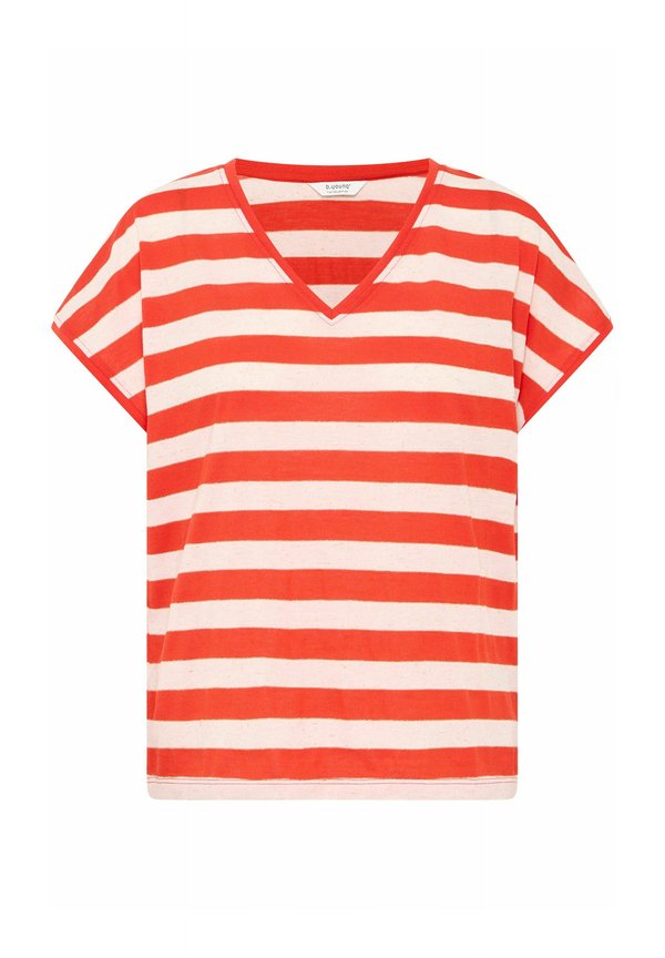 BYSANTO - Print T-shirt - flame scarrlet mix2