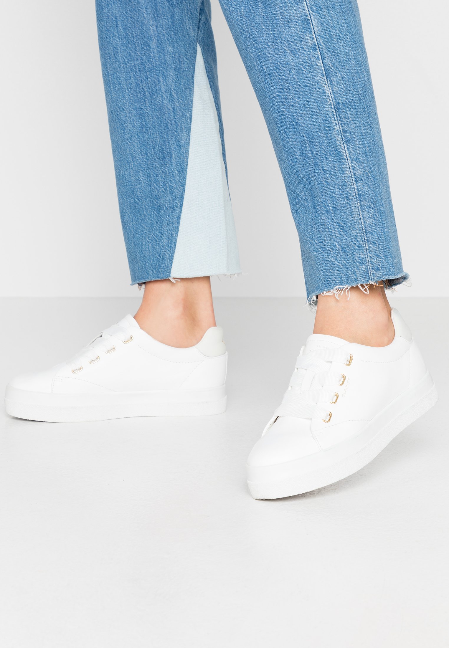 GANT AVONA Joggesko bright white rose goldhvit GANT AVONA Joggesko bright white rose goldhvit