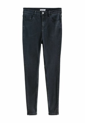 Smal svarta jeans av denim med en klassisk design med fem fickor, lätt slitning samt standardknapp och dragkedja.