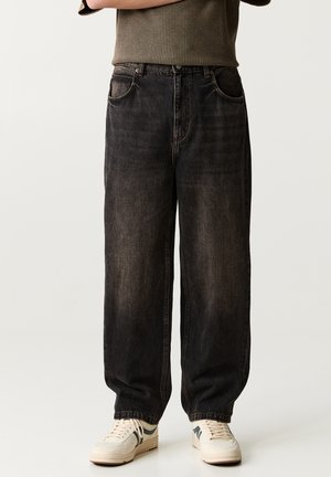 BAGGY - Jeans baggy - mottled dark grey
